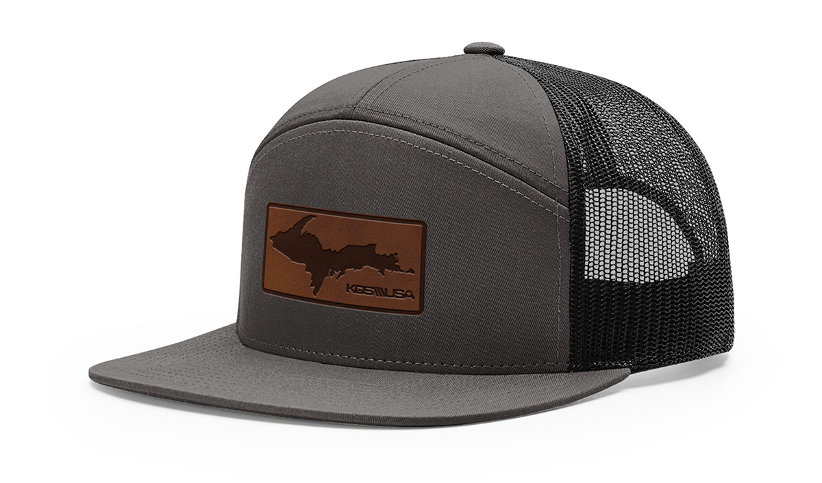 KDS UP Stamped Leather 7 Panel Hat