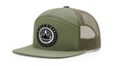 KDS Apparel 7 Panel Suede Patch Hat