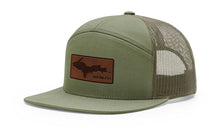 Load image into Gallery viewer, KDS UP Stamped Leather 7 Panel Hat
