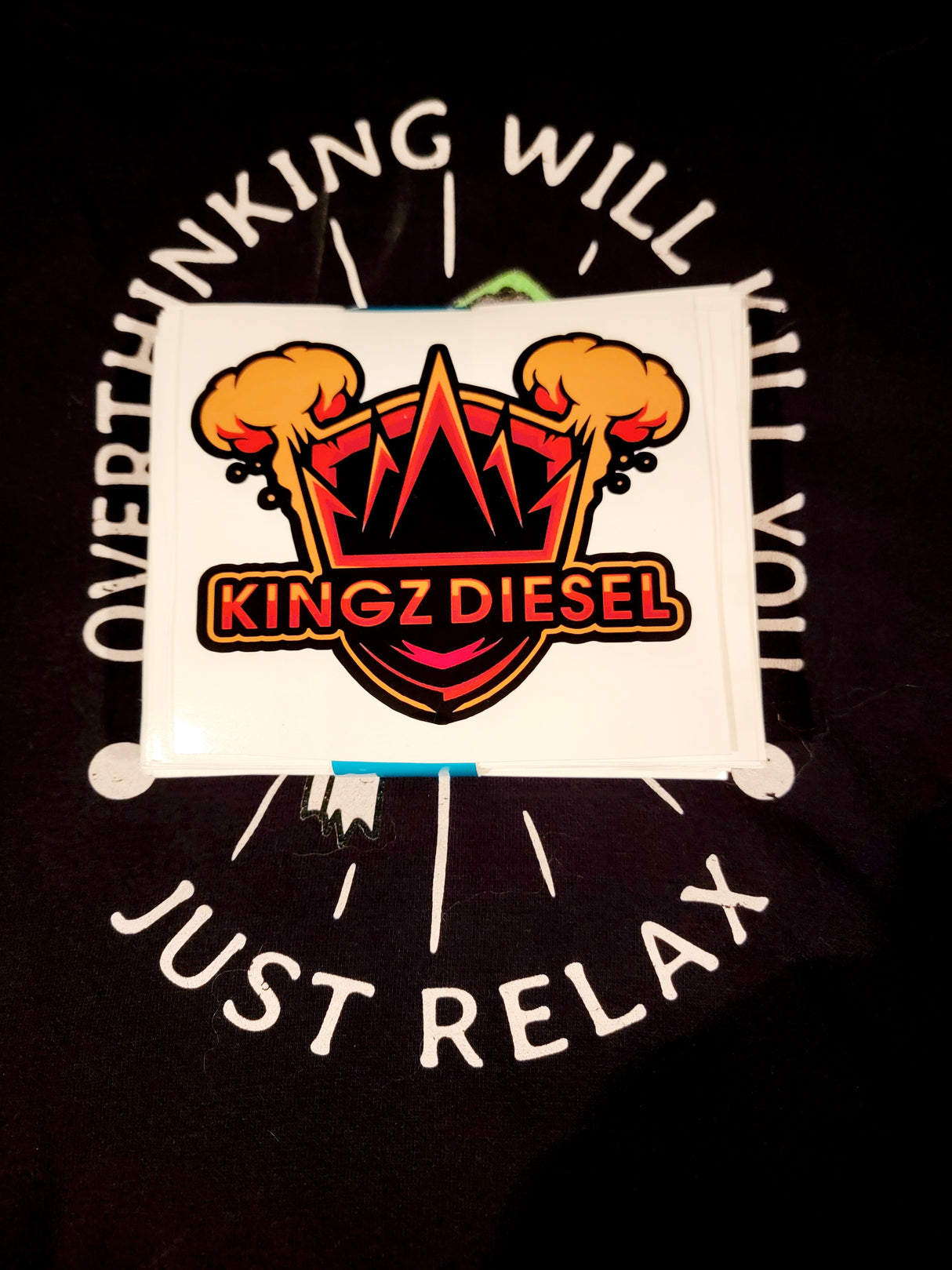 Kingz Diesel 5x5 Decal Orange & Black