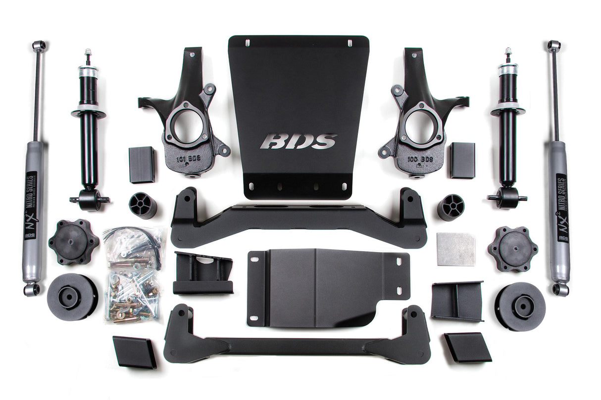 4 Inch Lift Kit Avalanche Surburban Tahoe or Yukon 1500 07-14 4WD 3 Inch Lift Coil Spacer NX2 Nitro Shocks