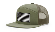 Load image into Gallery viewer, KDS Freedom Flag White Leather Patch Hat
