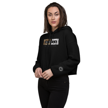 Hustle Womens Crop Hoodie